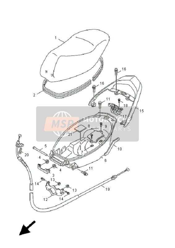 901190882100, Bolt, With Washer, Yamaha, 0